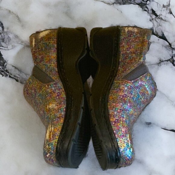 KLOGS Naples Professional Nursing Slip-on Shoes Clogs Pyramid Pattern Size 9.5W - Picture 7 of 13